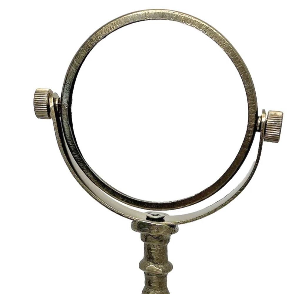 Vintage Brass Handle Magnifying Glass – 8” Decorative Desk Accessory